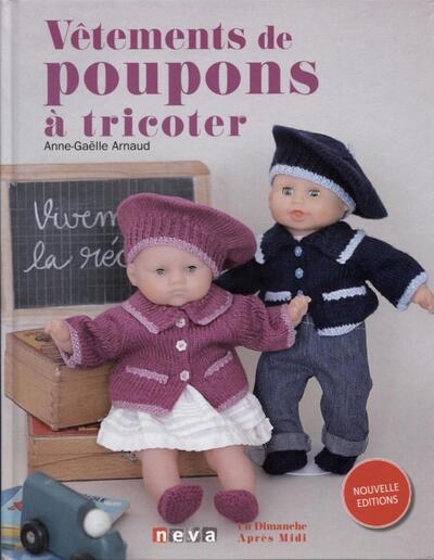 Vêtements de poupons à tricoter - Image principale