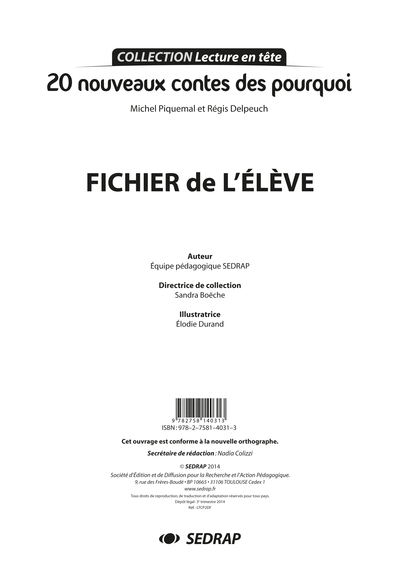 20 nouveaux contes des pourquoi - fichier - Image principale