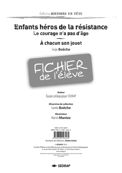 Enfants heros de la resistance - fichier - Image principale