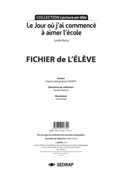 Jour ou j'ai commence a aimer l'ecole - fichier - Image principale