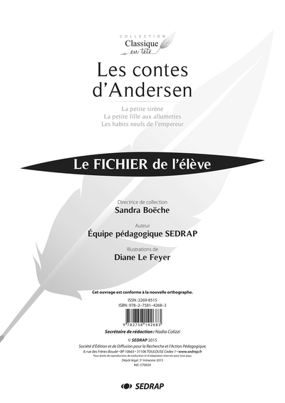 Contes d'andersen - fichier - Image principale