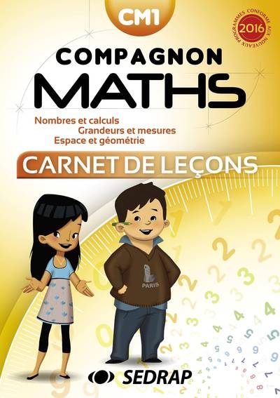 Compagnon maths - carnet de lecon - cm1 - Image principale