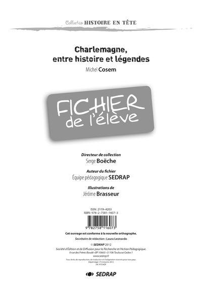Charlemagne, histoire et legendes - fichier - Image principale