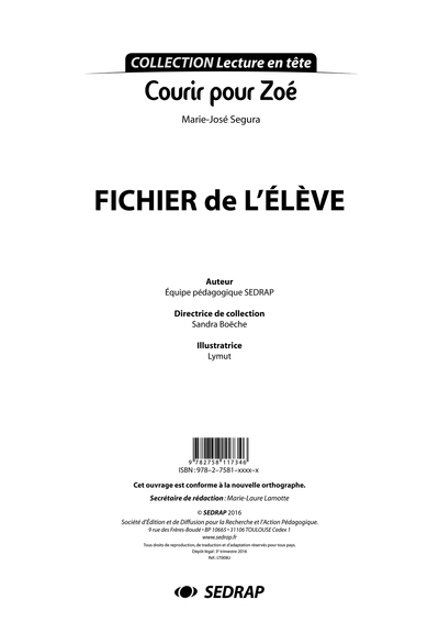 Courir pour zoe - fichier - Image principale