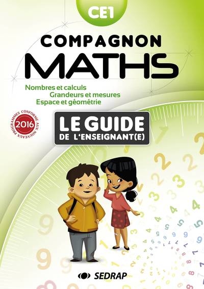 Compagnon maths ce1 - guide enseignant - edition 2016 - Image principale