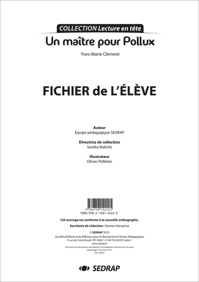 Maitre pour pollux - fichier - Image principale