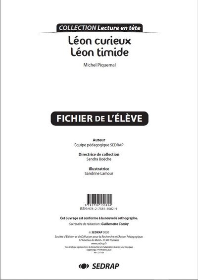 Leon curieux, leon timide - le fichier - Image principale