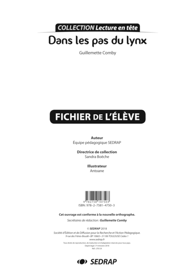 Dans les pas du lynx - fichier pedagogique - Image principale