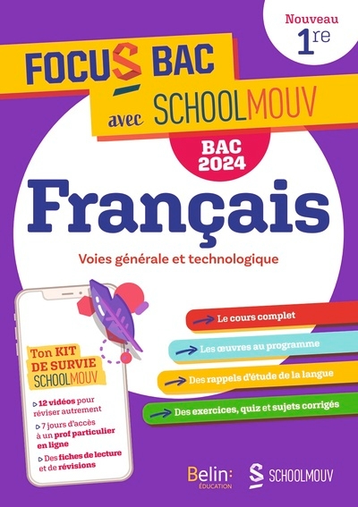 Focus bac français première - nouvelle édition bac 2024 - Image principale