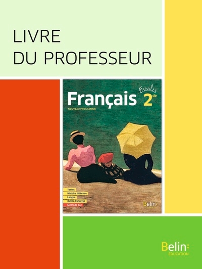 Francais seconde 2019 livre du professeur - Image principale