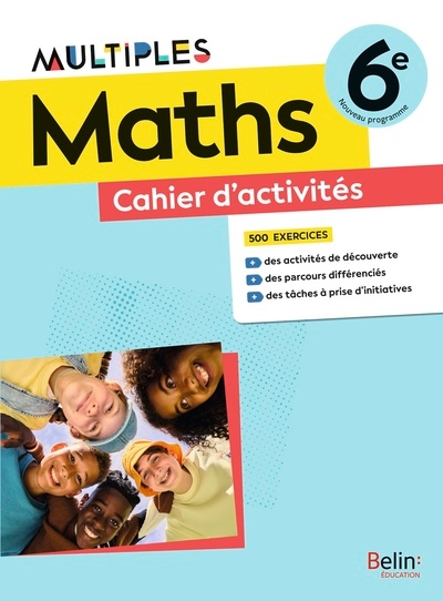 Cahier d'activités maths 6e multiples - Image principale