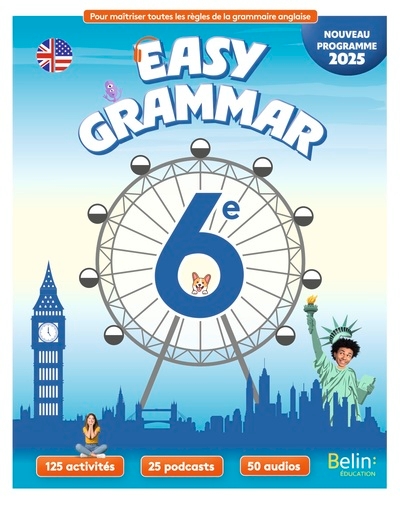 Cahier anglais 6e easy grammar - Image principale