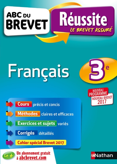 Abc réussite brevet français - 3ème - nouveau brevet - Image principale