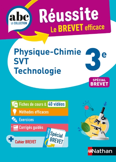 Abc réussite physique-chimie svt tecnologie 3e - brevet 2023 - Image principale