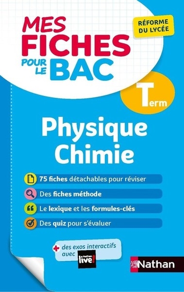 Mes fiches pour le bac physique chimie terminale - Image principale