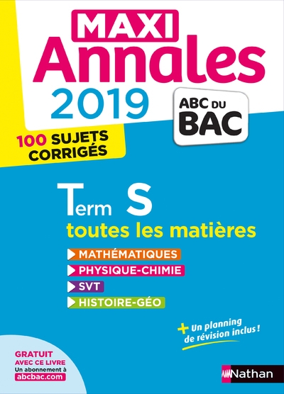 Maxi annales bac 2019 - term s - Image principale
