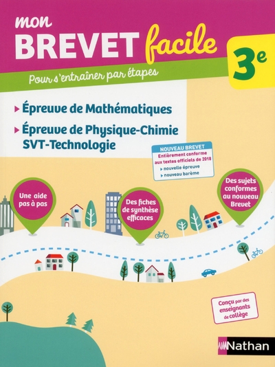 Mon brevet facile - epreuve de maths-physique chimie svt-techno 3e - Image principale