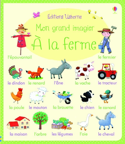 Mon grand imagier - a la ferme - Image principale
