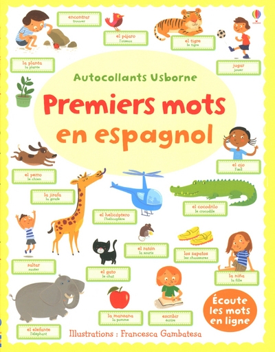 Premiers mots en espagnol - autocollants usborne - Image principale