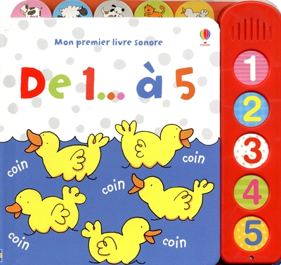 Mon premier livre sonore de 1 à 5 - Image principale