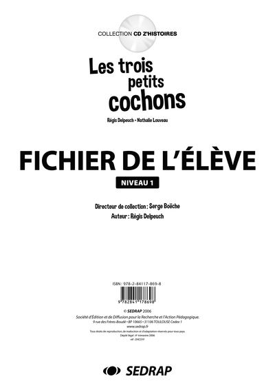 Trois petits cochons - fichier gs - Image principale