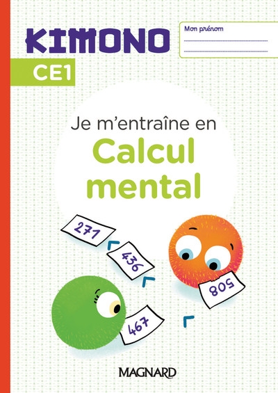 Kimono ce1 : cahier de calcul mental (2024) - Image principale