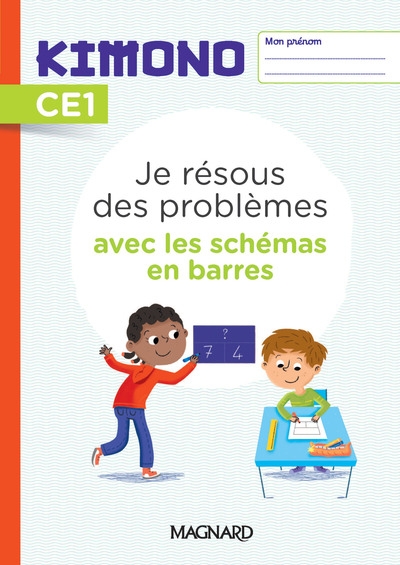 Kimono ce1 : je résous des problèmes avec les schémas en barres (2022) - cahier - Image principale