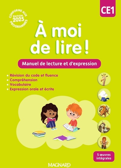 À moi de lire ! ce1 (2025) - manuel de lecture et d'expression - Image principale