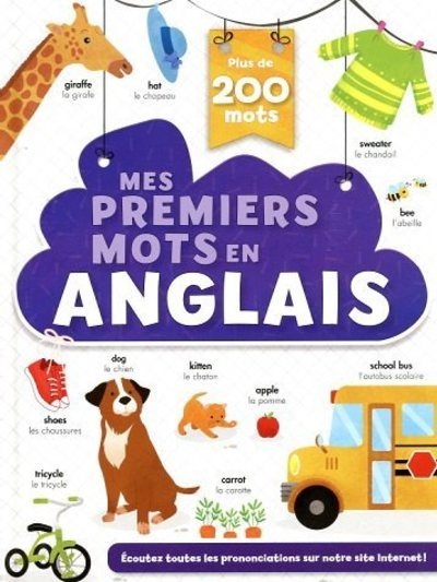 Mes premiers mots en anglais - imagier bilingue - 200 mots de la vie de tous les jours dès 3 ans - Image principale
