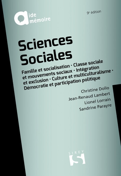 Sciences sociales. 9e éd. - Image principale