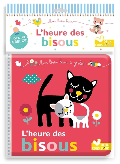 L'heure des bisous - livre bain à grelot - Image principale