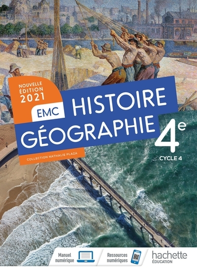 Histoire - géographie emc 4e - livre élève - ed. 2021 - Image principale