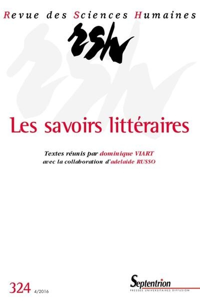 Les savoirs littéraires - Image principale