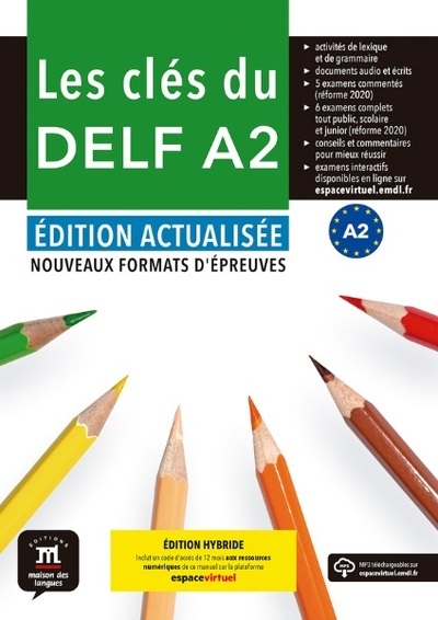 Les clés du delf a2. édition actualisée hybride - Image principale