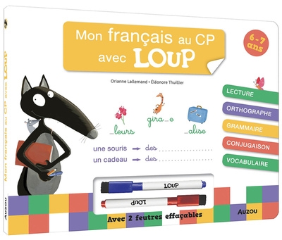 Mon français au cp avec loup - livre-ardoise - Image principale