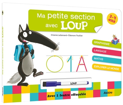 Ma petite section avec loup - livre-ardoise ned - Image principale
