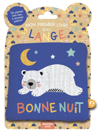 Mon premier livre tissu en lange - bonne nuit - Image principale