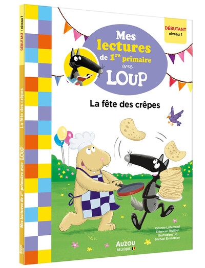 Mes lectures de 1re primaire avec loup - la fête des crêpes - Image principale