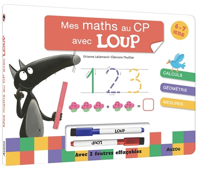 Mes maths au cp avec loup - livre-ardoise - Image principale