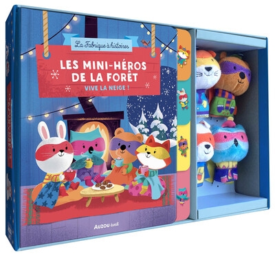 Coffret marionnettes à doigts - les mini-héros de la forêt - vive la neige ! - Image principale