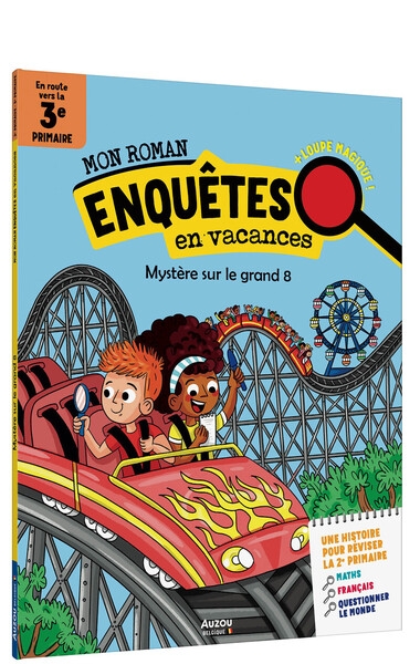 Mon roman - enquêtes en vacances 3e primaire - mystère sur le grand 8 - Image principale