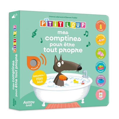 Mes premiers sonores p'tit loup - mes comptines pour être tout propre - Image principale