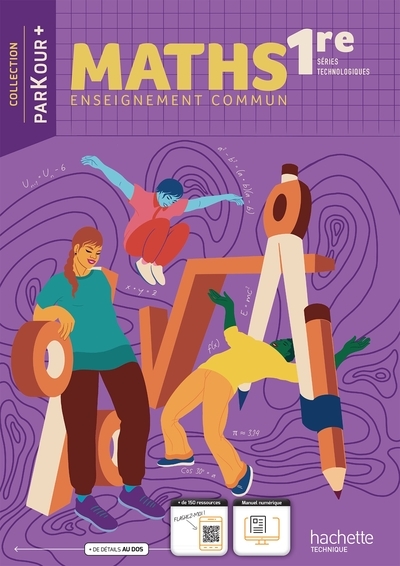 Cahier de maths 1re séries technologiques enseignement commun - livre élève - éd. 2023 - Image principale