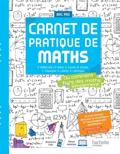 Carnet de pratique de maths bac pro - cahier de consolidation - éd. 2021 - Image principale