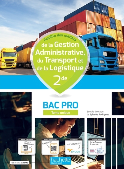 Gestion-administration/transport-logistique 2nde bac pro - livre élève - éd. 2022 - Image principale