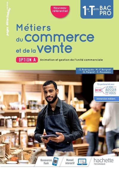 Métiers du commerce et de la vente option a 1re/term bac pro - livre élève - éd. 2020 - Image principale