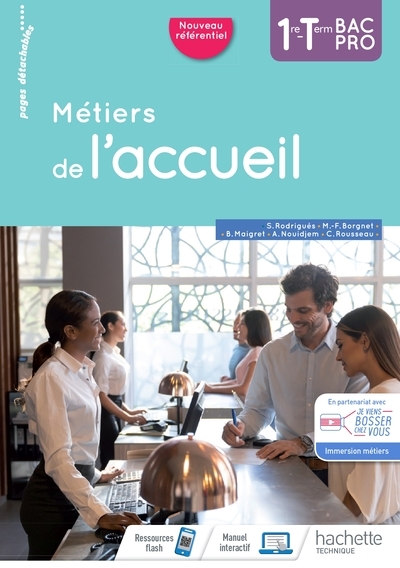 Métiers de l'accueil 1re/term bac pro - cahier de l'élève - éd. 2020 - Image principale