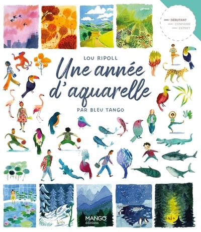 Une année d'aquarelle par bleu tango - Image principale