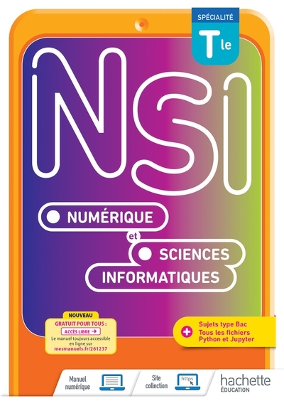 Numérique et sciences informatiques tle spécialité - livre élève - ed. 2022 - Image principale