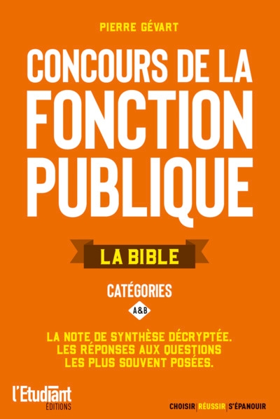 La bible des concours de la fonction publique catégorie a et b - Image principale